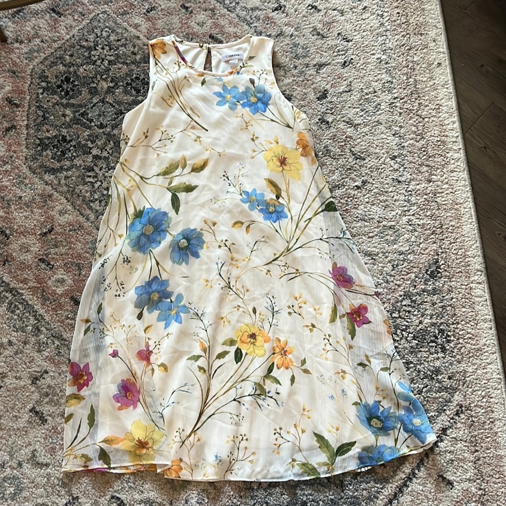 Calvin Klein floral print dress